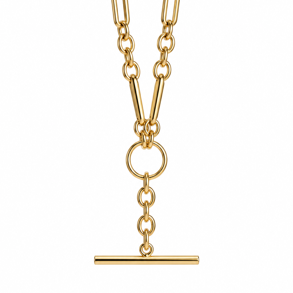 Trombone Link Chain 14K