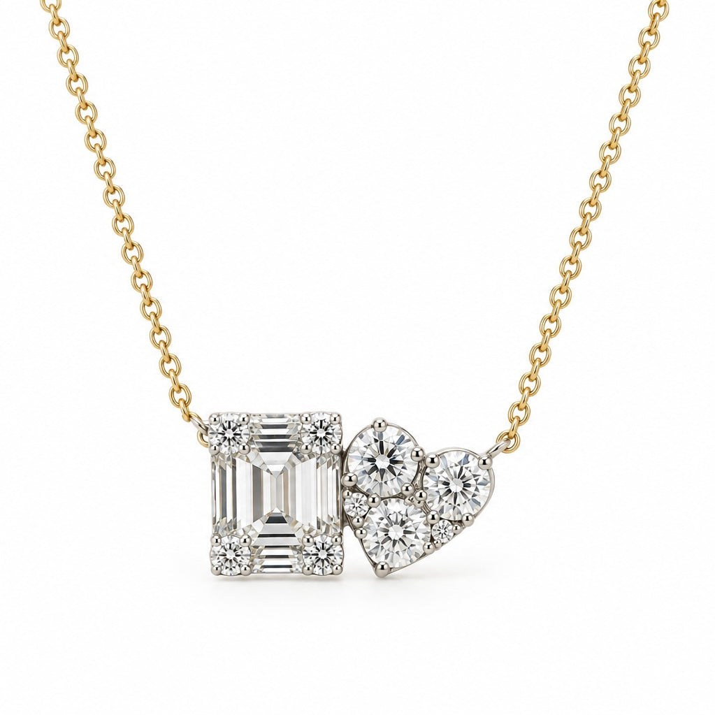 Mixed-Shape Diamond Necklace