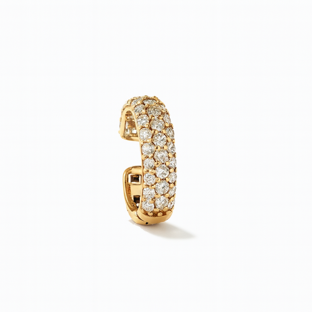 Pave diamond ear cuff.