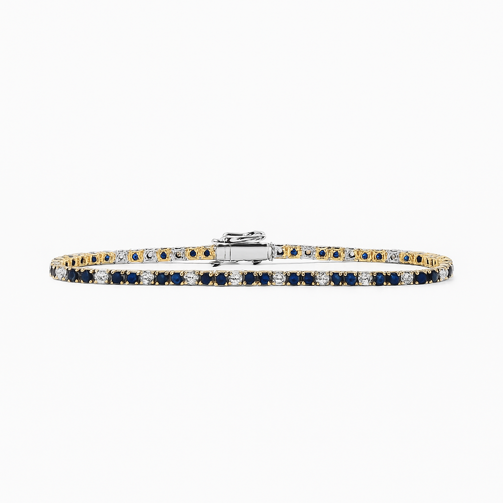 Sapphire & Diamond Whisper Bracelet