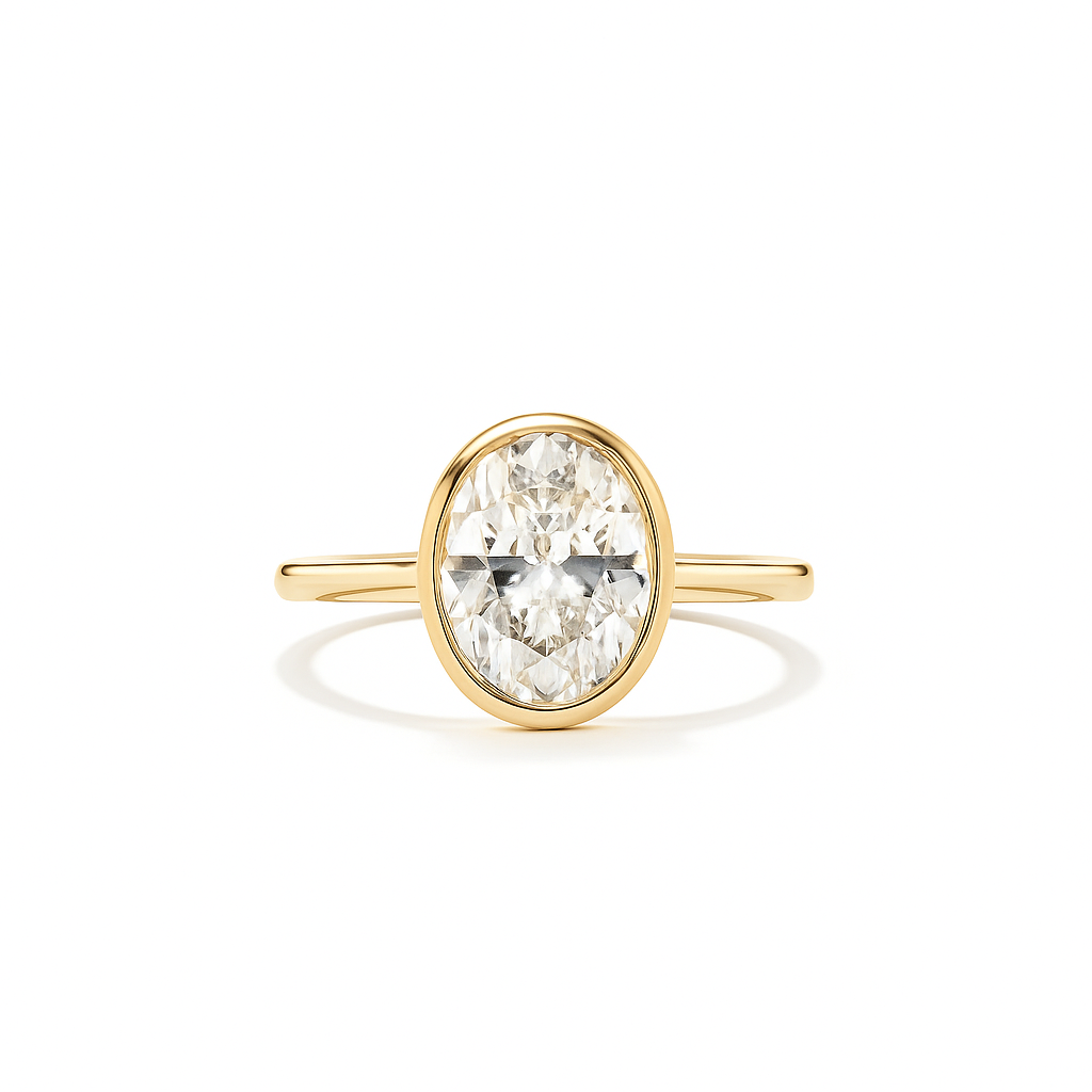 The Sofia Oval Cut Lab Diamond Solitaire