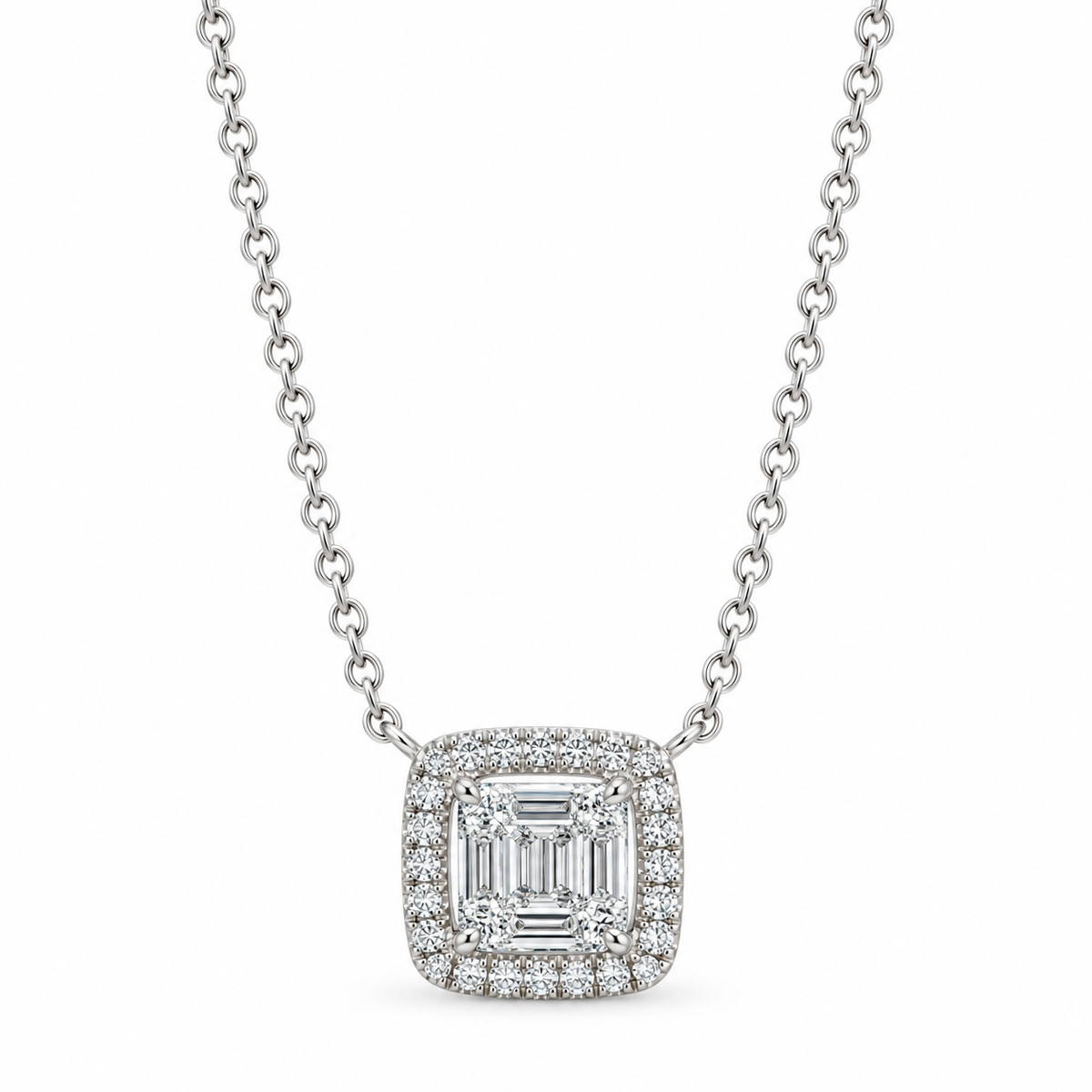 White Gold Diamond Necklace