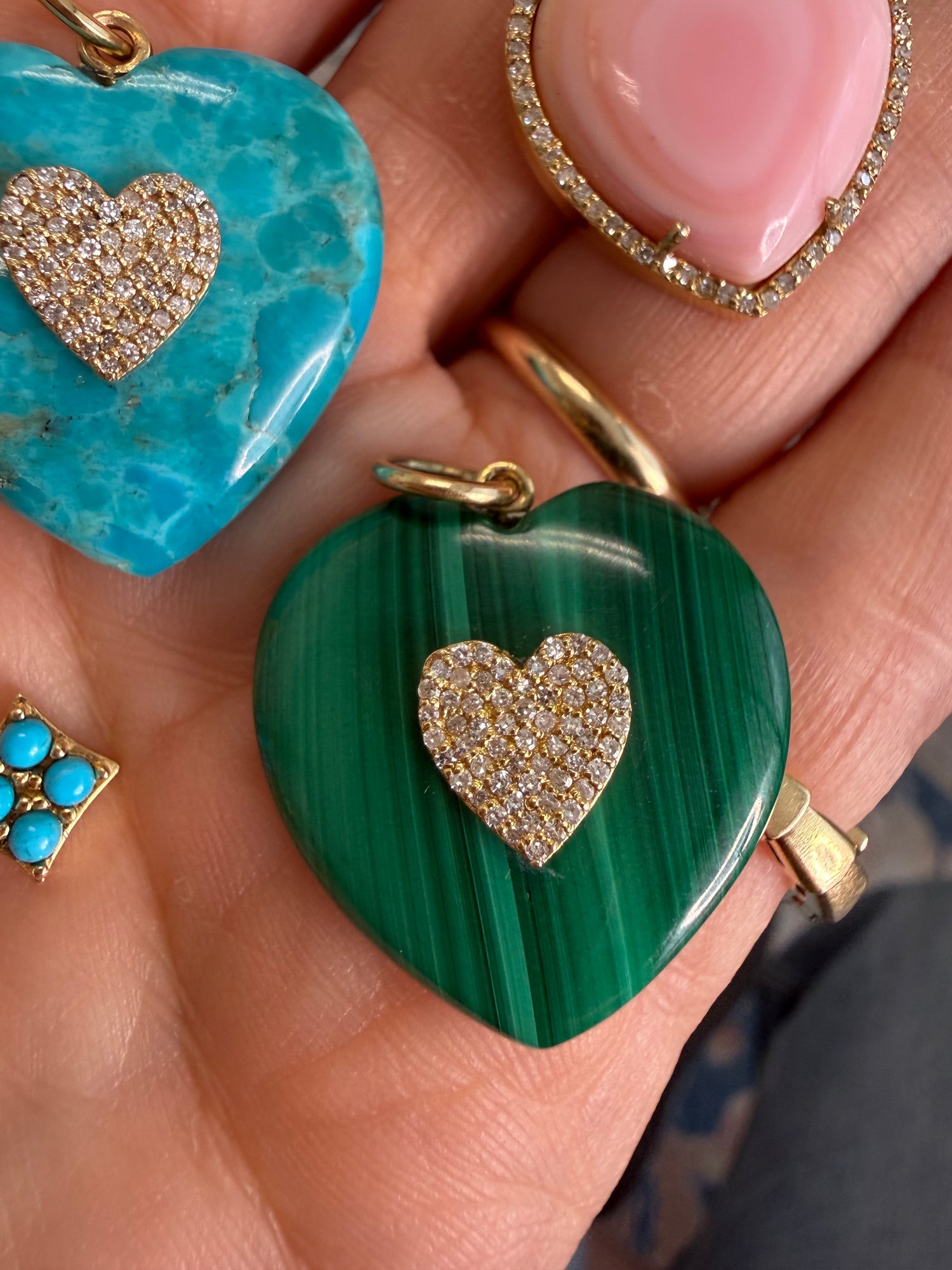 Malachite Heart Pendant