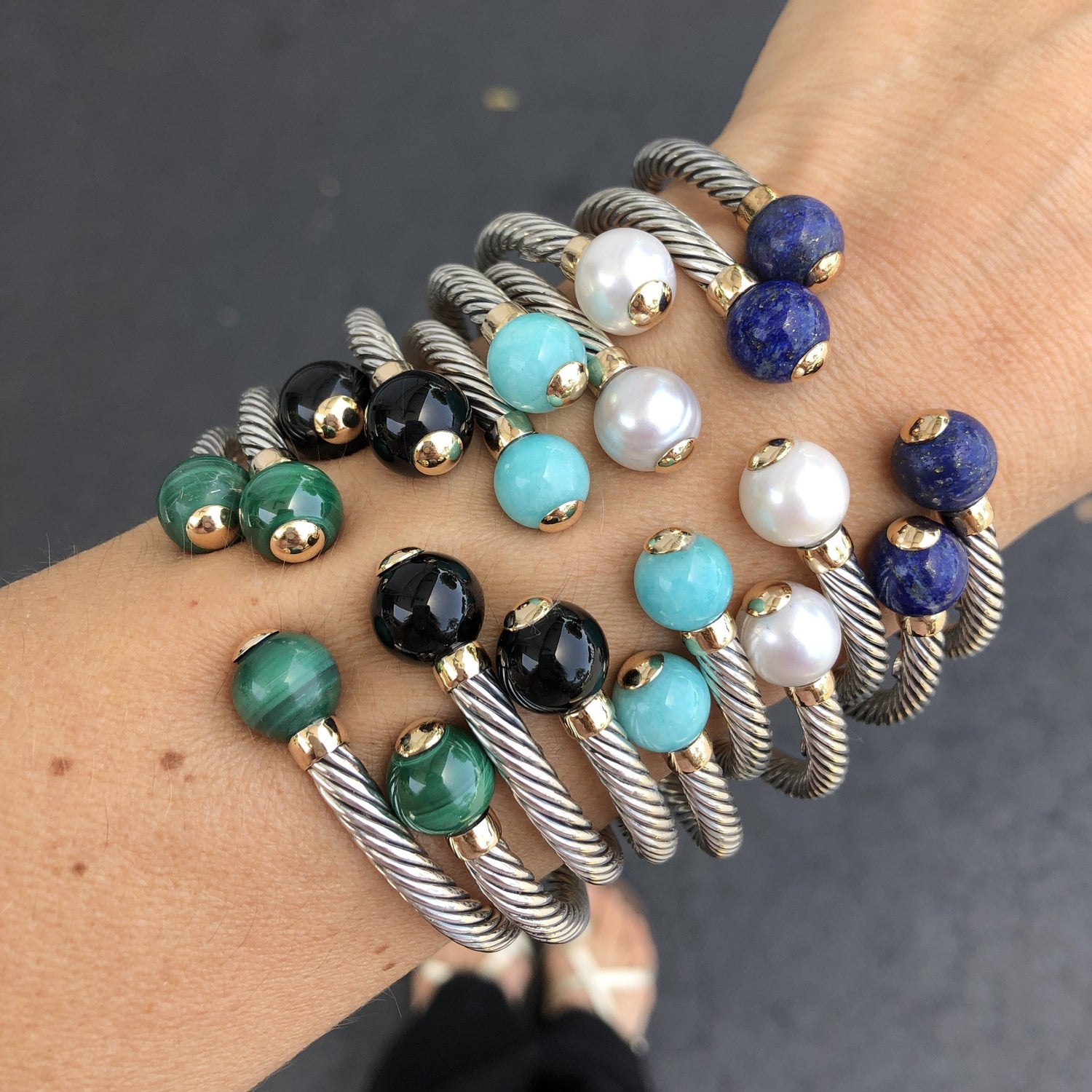 Big Stones Mini Twist Bangle