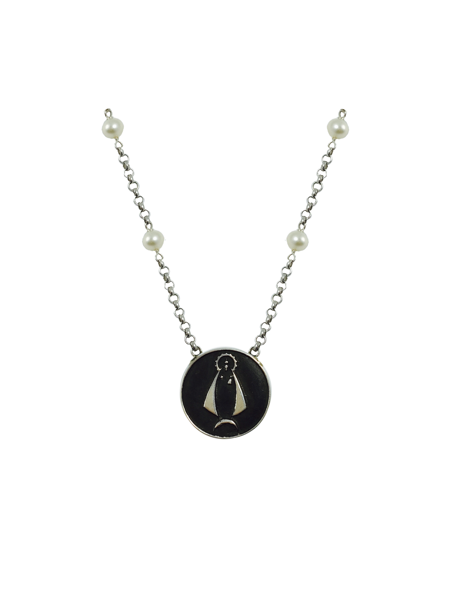 Caridad del Cobre Medal Necklace (Large)