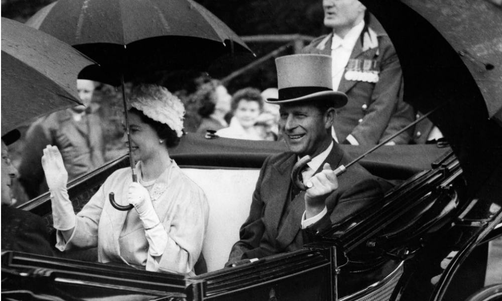 Queen Elizabeth II and her husband Princ Philip