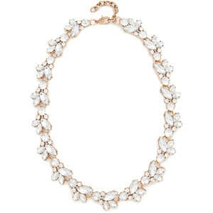 Stella Ruby Crystal Cluster Statement Necklace
